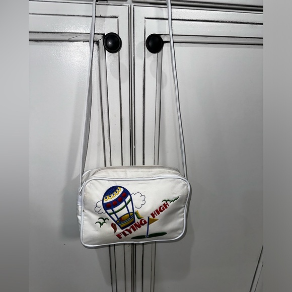 Vintage BJ Designs bag purse hot air balloon white golf bag tee 18th hole - Picture 2 of 6